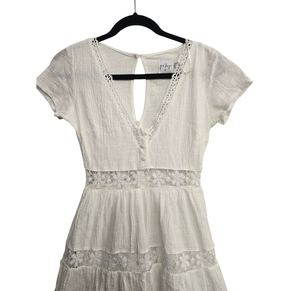 Princess Polly Cottagecore Lace Mini Dress US 2 Coquette Fairycore Boho   summer - Picture 5 of 10